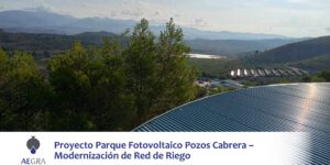 Proyecto parque fotovoltaico pozos cabrera-modernización de red de riego